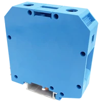 Tracon TSKA50-K Nullavezető ipari sorozatkapocs, csavaros, sínre, kék 16-50mm2, 1000VAC, 150A