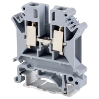 Tracon TSKA6 Fázisvezető ipari sorozatkapocs, csavaros, sínre, szürke 0,2-6mm2, 800VAC, 57A