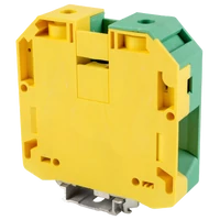 Tracon TSKA95JD Védővezető ipari sorozatkapocs, csavaros, sínre, zöld/sárga 1000V 230A 25-95 mm2