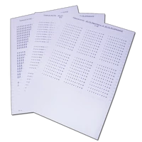 Tracon TSKAJ6-X1100 Jelölőmatrica J6 jelölőlapkához (1db A4-es ív) 40×X/01-X/01-X/03...X/100