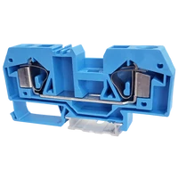 Tracon TSKC16-K Nullavezető ipari sorozatkapocs, rugós, sínre, kék 800V 76A 0.2-16 mm2 2P