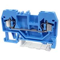 Tracon TSKC2,5-K Nullavezető ipari sorozatkapocs, rugós, sínre, kék 800V 24A 0.08-2.5 mm2 2P