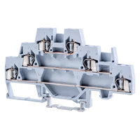 Tracon TSKC2,5EE Emeletes ipari sorozatkapocs,rugós, sínre, szürke 500V 20A 0.08-2.5 mm2 6P