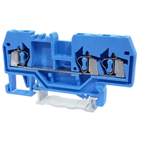 Tracon TSKC2,5/3-K Nullavezető ipari sorozatkapocs, rugós, sínre, kék 800V 24A 0.08-2.5 mm2 3P