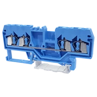 Tracon TSKC2,5/4-K Nullavezető ipari sorozatkapocs, rugós, sínre, kék 800V 20A 0.08-2.5 mm2 4P