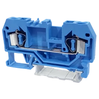 Tracon TSKC4-K Nullavezető ipari sorozatkapocs, rugós, sínre, kék 800V 32A 0.08-4 mm2 2P