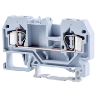 Tracon TSKC4 Fázisvezető ipari sorozatkapocs, rugós, sínre, szürke 800V 32A 0.08-4 mm2 2P