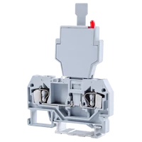 Tracon TSKC4B Biztosítékos ipari sorozatkapocs, rugós, sínre, szürke 250V 6.3A 0.08-4 mm2 2P