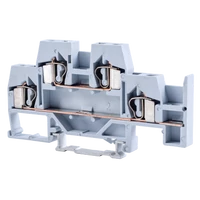 Tracon TSKC4E Emeletes ipari sorozatkapocs,rugós, sínre, szürke 500V 26A 0.08-4 mm2 4P