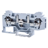 Tracon TSKC6S Mérő ipari sorozatkapocs, csavaros, sínre, szürke 250V 41A 0.2-6 mm2 2P