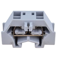 Tracon TSKD1,5D Mini rugós ipari sorozatkapocs, csavarral rögzíthető, szürke 400V 18A 0.08-1.5 mm2 2P