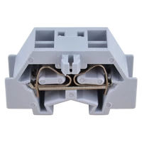 Tracon TSKD2,5D Mini rugós ipari sorozatkapocs, csavarral rögzíthető, szürke 500V 24A 0.08-2.5 mm2 2P