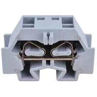 Tracon TSKD4D Mini rugós ipari sorozatkapocs, csavarral rögzíthető, szürke 690V 32A 0.08-4 mm2 2P