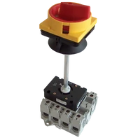 Tracon TSS-63/4K Biztonsági lakatolható szakaszoló kapcsoló ajtókupplunggal 400V, 50Hz, 63A, 4P, 18,5kW, 64×64mm