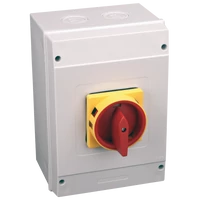 Tracon TSS-80/3T65 Tokozott biztonsági lakatolható szakaszoló kapcsoló 400V, 50Hz, 80A, 3P, 22kW, 64×64mm, IP65