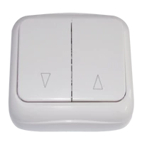 Tracon TTK-07 Falon kívüli zsalu vezérlő kapcsoló (tapétakapcsoló) 10AX/250VAC, IP20 (2×N101)