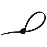 Tracon TU293 UV-álló fémnyelves kábelkötegelő, fekete 293×4,8mm, D=3,5-78mm, PA6.6