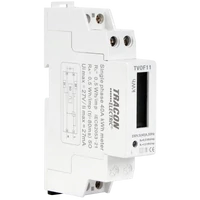 Tracon TVOF11 LCD kijelzésű fogyasztásmérő,közvetlen, 1 fázisú, 1 modul 230VAC / 5(40)A