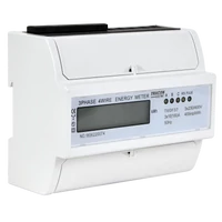 Tracon TVOF37 LCD kijelzésű fogyasztásmérő,közvetlen, 3 fázisú, 7 modul 400VAC / 10(100)A