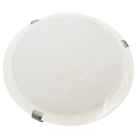 Tracon UFO-1-F Üveg mennyezeti UFO lámpatest, fehér 230V, 50Hz, E27, max.1×60W, D=300 mm