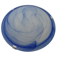 Tracon UFO-1-K Üveg mennyezeti UFO lámpatest, kék 230V, 50Hz, E27, max.1×60W, D=300 mm