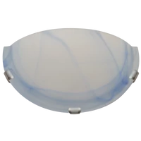 Tracon UFO-F-K Üveg oldalfali fél UFO lámpatest, kék 230V, 50Hz, E27, max.1×60W, D=300 mm