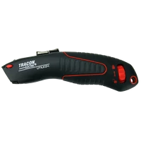 Tracon UTILK04 Trapéz pengés kés, alu markolat gumibetéttel, SK4 T-penge L=175mm, D=41mm, W=27mm, d=19mm