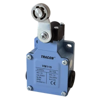 Tracon VM115 Helyzetkapcsoló, lengőkar-görgő fémházas 1xNO+1xNC, 6A/230V AC-15, 0,3A/250V DC-13, IP66