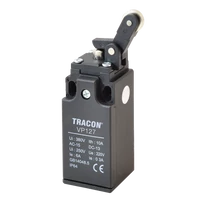Tracon VP127 Helyzetkapcsoló, nyomógörgős 1xNO+1xNC, 6A/230V AC-15, 0,3A/250V DC-13, IP65