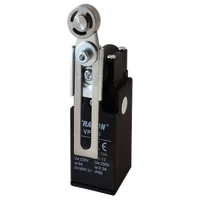 Tracon VP145 Helyzetkapcsoló, lengőkar-görgő 1xNO+1xNC, 6A/230V AC-15, 0,3A/250V DC-13, 30-60mm, IP65