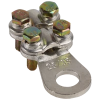 Tracon WCJB-16-25-2 Csavarozható réz lemezsaru, 4 csavarral 16-25mm2, M8, 4x(M5x20)