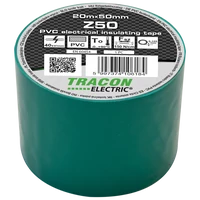Tracon Z50 Szigetelőszalag, zöld 20m×50mm, PVC, 0-90°C, 40kV/mm