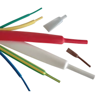 Tracon ZS024 Zsugorcső, vékonyfalú, 2:1 zsugorodás, fekete 2,4/1,2mm, POLIOLEFIN