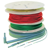 Tracon ZS064K-D Zsugorcső, vékonyfalú, 2:1 zsugorodás, kék, dobon 6,4/3,2mm, POLIOLEFIN