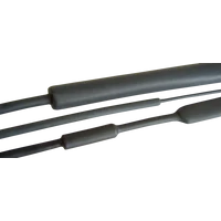 Tracon ZS140/42R Zsugorcső, közepesfalú, 3:1 zsugorodás, gyantás, fekete 140/42mm, POLIOLEFIN