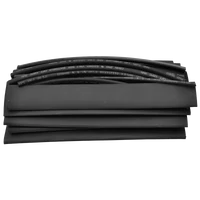 Tracon ZSBB-SET Zsugorcső készlet, vékonyfalú,2:1 zsugorodás, fekete 15×150mm, POLIOLEFIN