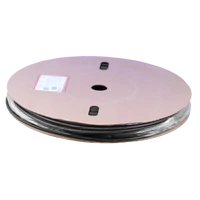 Tracon ZSVR48-D Zsugorcső, vékonyfalú, 3:1zsugorodás, gyantás, fekete, dobon 4,8/1,6mm, POLIOLEFIN