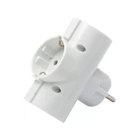 UltraTech elosztó, 3 dugaljzatos, műanyag, fehér, 16A/250V, gyermekvédelemmel UT-AD138WH