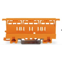 WAGO 221-500 Rögzítő-távtartó; 221 sorozat - 4 mm²; kalapsínre/csavaroros szereléshez; narancssárga