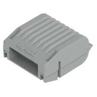 WAGO 207-1331 Gélbox; leágazásokhoz; kábelekhez; géllel előretöltve; 221, 2x73 sorozat; max. 4 mm²-es csatlakozók; vezeték összekötők nélkül; 1-es méret; szürke
