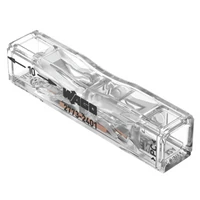 WAGO 2773-2401 vezeték összekötő PUSH WIRE Inline egyenes kialakítású, átlátszó, max. 4 mm2, 32A