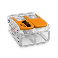 WAGO 221-412 vezetékösszekötő oldható 32A/450V leágazás 2x 0.2-4mm2 átlátszó