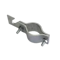 Tetőtartó bilincs, 1 hornyú, 2″-os csőhöz , egy végén sliccelt, tüzihorganyzott