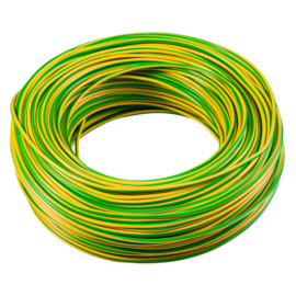 MCU (H07V-U) 2,5 mm2 zöld/sárga tömör réz PVC szigetelésű 450/750V vezeték (100m)