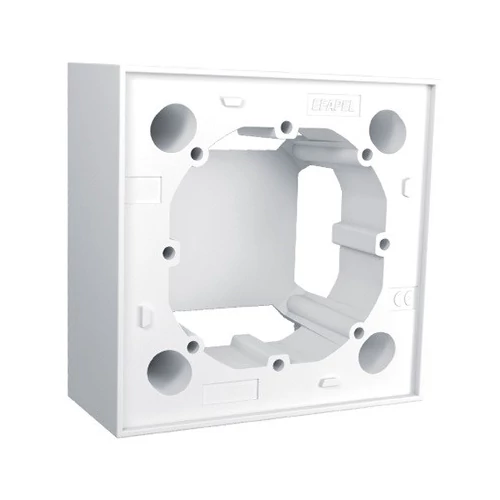 EFAPEL 10976_ABR Egyes, falon kívüli szerelődoboz, fehér színű