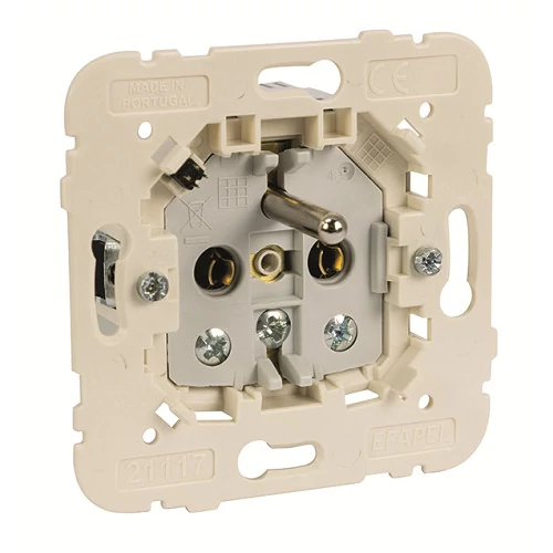 EFAPEL 21117 - Földelt Francia típusú dugaszoló aljzat, 16A-250V + USB-A + USB-C