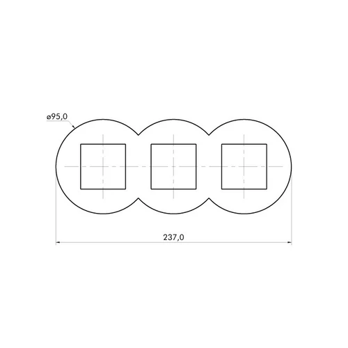 EFAPEL 43930_TBR Siza hármas keret, fehér színű