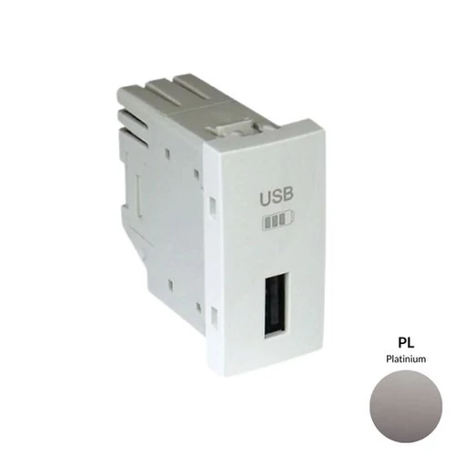 EFAPEL 45383_SPL USB-A töltő, platina - 1 modul