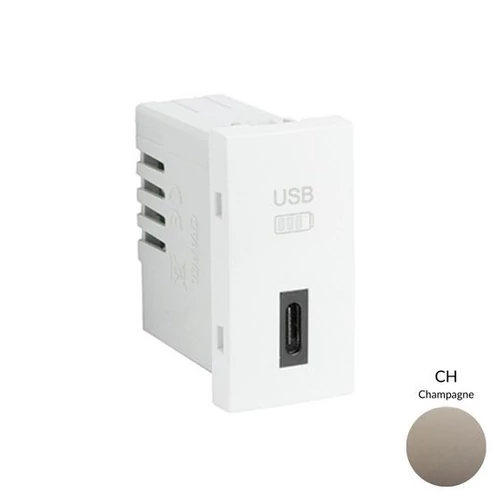 EFAPEL 45387_SCH USB-C töltő, pezsgő - 1 modul
