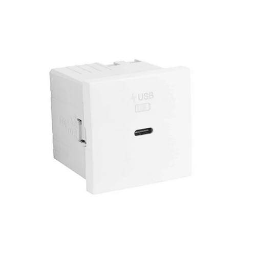 EFAPEL 45398_SBM USB-C gyorstöltő aljzat  (30W), matt fehér